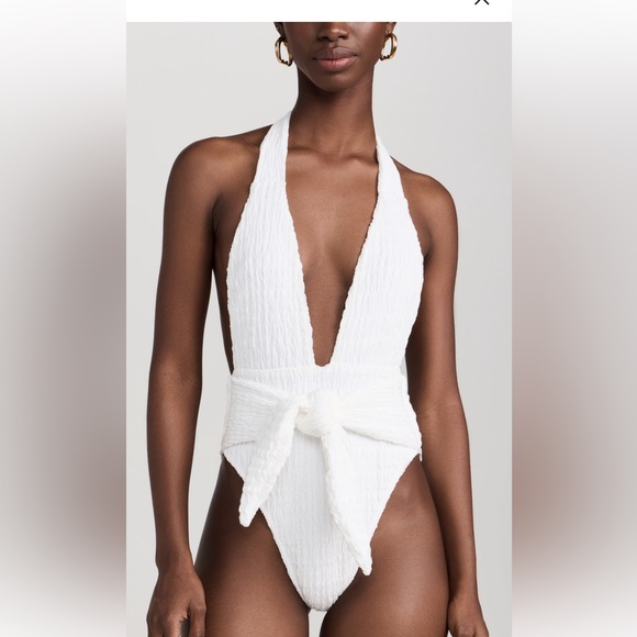 Montce Ali Paisley Tropez Tie Up One Piece Swimsuit - Picture 2 of 4